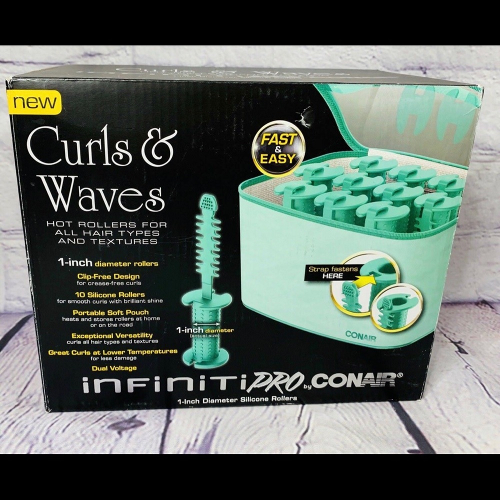 Conair 1-inch silicone rollers